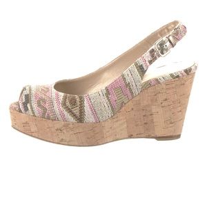 Stuart Weitzman Wedge Heels
Sling Back, Bohemian Style size 9